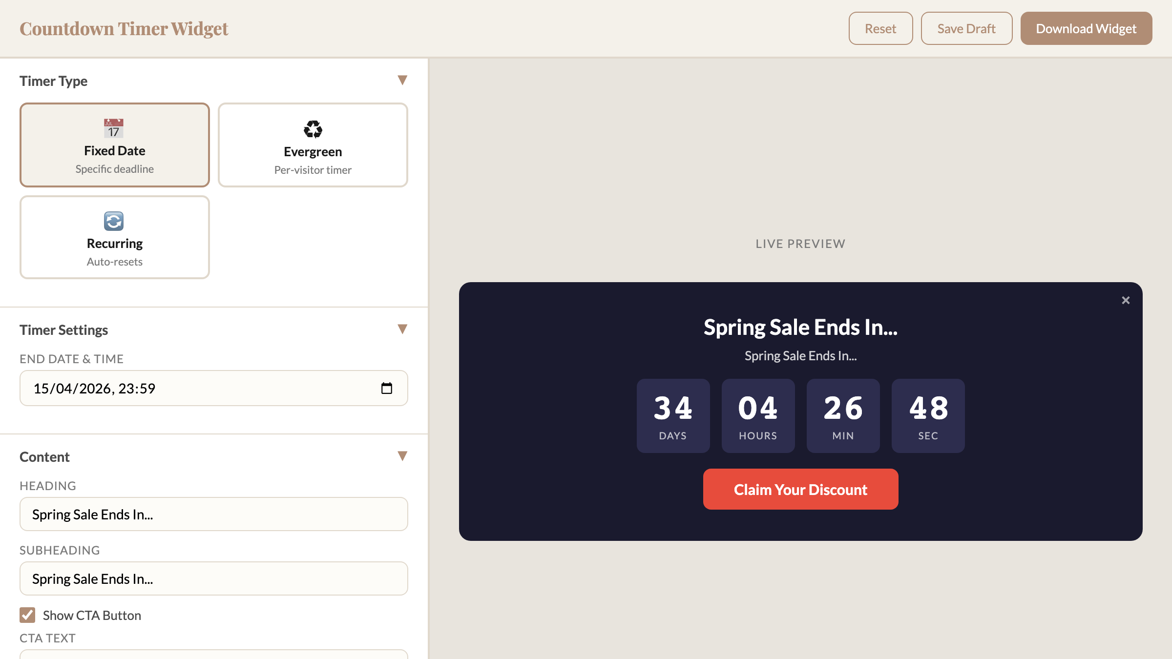 Countdown Timer